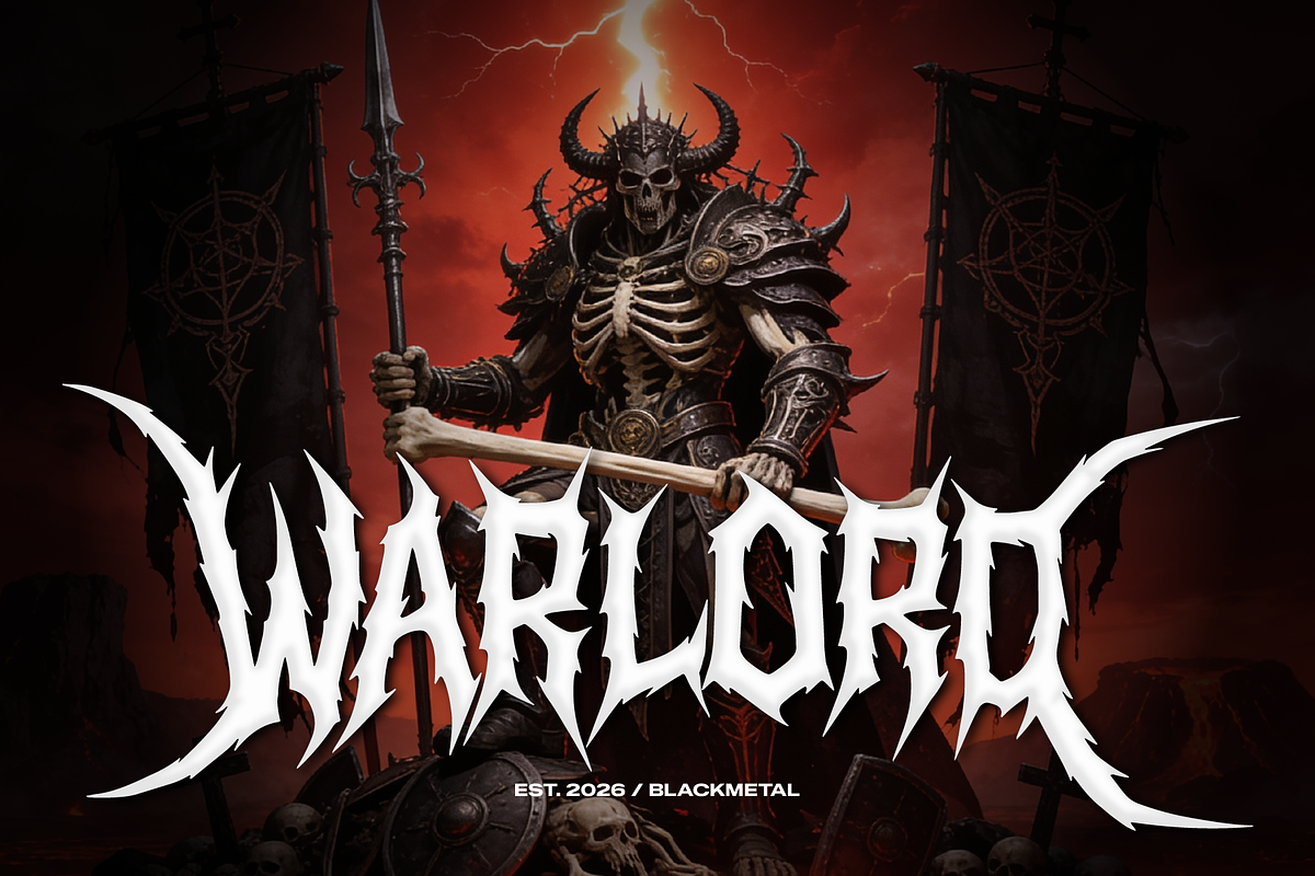 Daemon Sickness | Black Metal Font, a Blackletter Font by Denustudios (Photo 4 of 12)