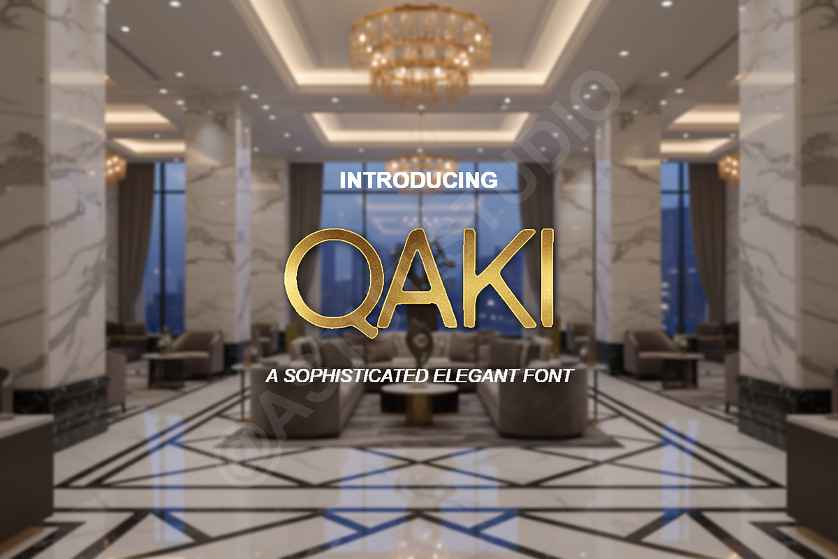 Qaki | Elegant Modern Serif Typefac, a Serif Font by Astuti Studio (Photo 1 of 16)