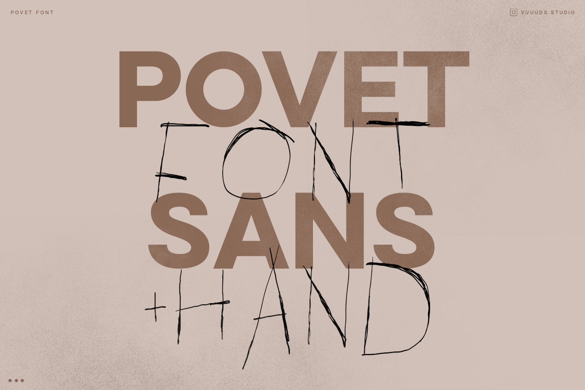 Povet • Sans and Hand, a Handwritten Font by vuuuds (Photo 8 of 11)