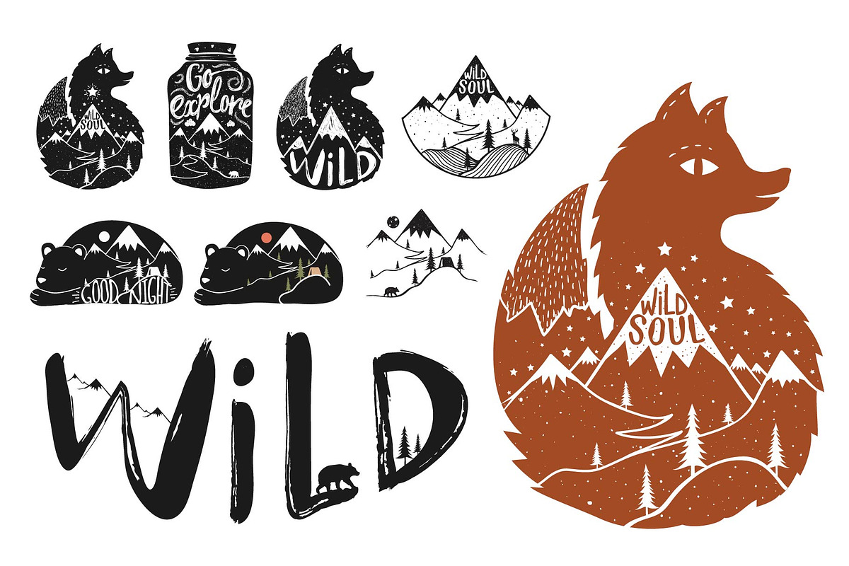 16 wildlife posters, an Animal Illustration by JULYMILKS (Photo 1 of 7)