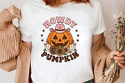 Howdy Pumpkin Western Fall PNG, a Seasonal Illustration by CrexoraLab (Thumbnail 3 of 4)