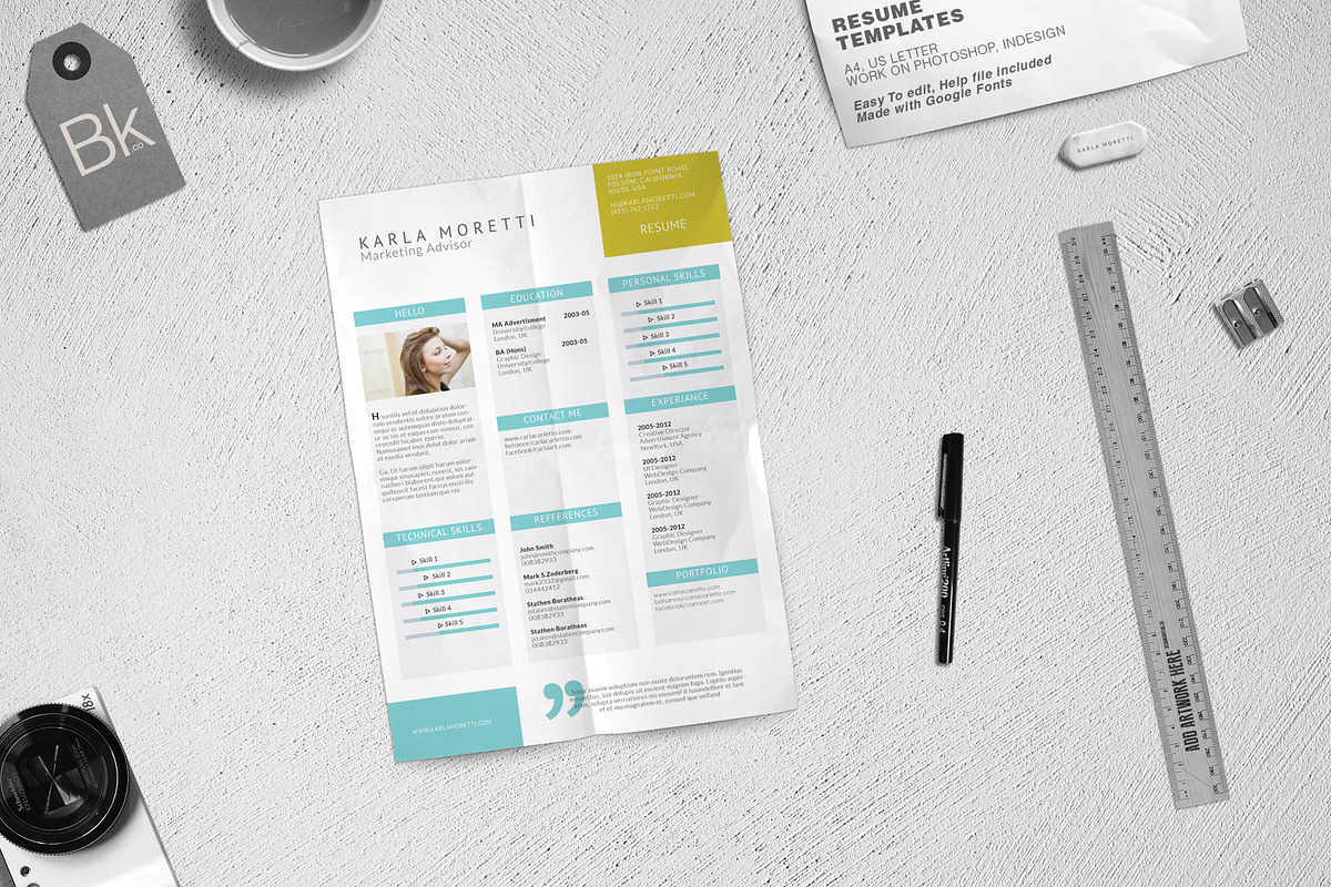 Visual Resume - Prominence, a Resume Template by BrandKick (Photo 2 of 5)