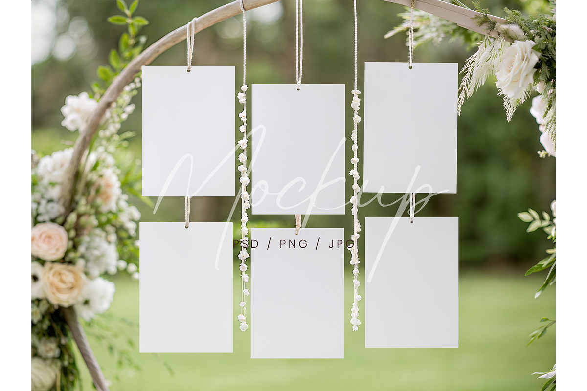 PSD/Canva Seating Chart Mockup, a Product Mockup by TatiMockup (Photo 1 of 4)