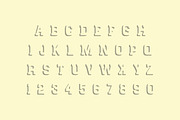 Dimension - striped font, a Serif Font by Vintage Font Lab (Thumbnail 2 of 2)