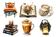 Creepy and Cozy Halloween Clipart, an Illustration by Daily.Designs (Thumbnail 5 of 5)