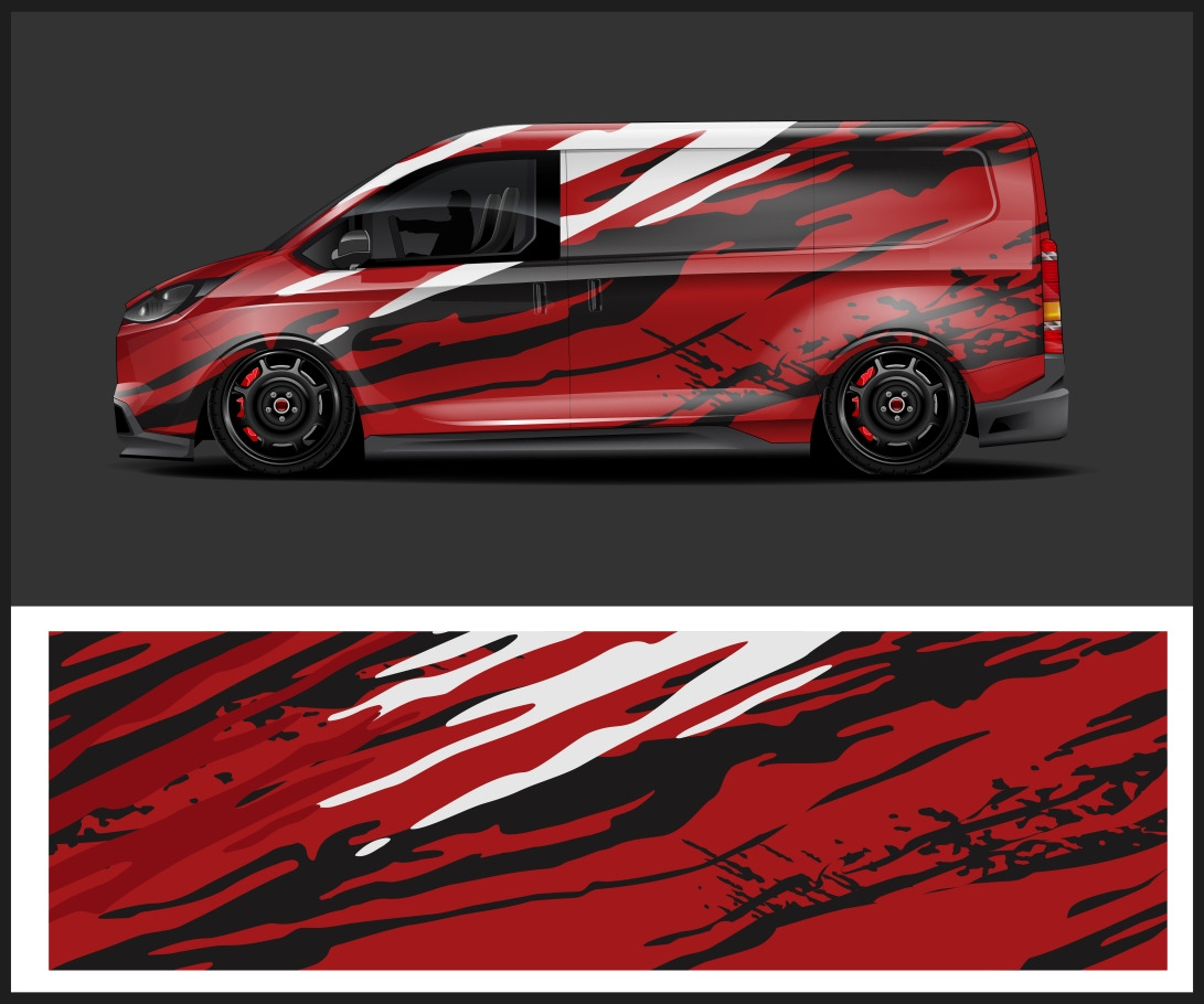 car wrap design, a Texture Illustration by Car Wrap design