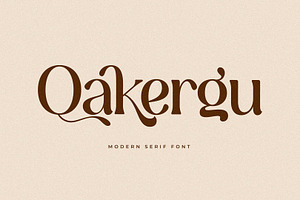 Qakergu Modern Serif Font