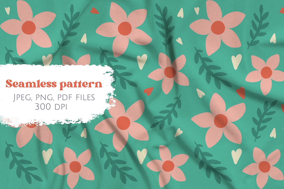 Hand painted seamless pattern, a Pattern Graphic by Marge Art (Photo 1 of 2)