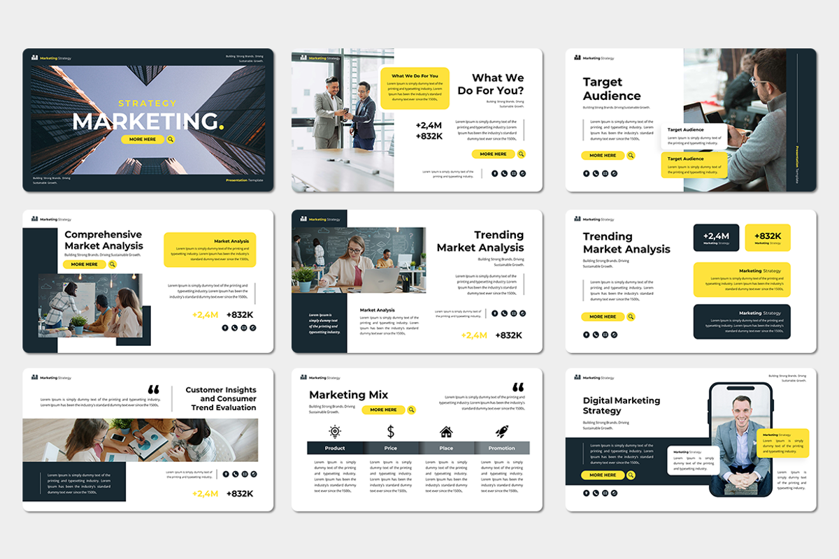 Marketing Strategy - Google Slides, a Presentation Template by QR Design Studio (Photo 2 of 3)