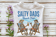 Funny Skeleton Salty Dads Beach Club, an Illustration by OK Design (Thumbnail 2 of 5)