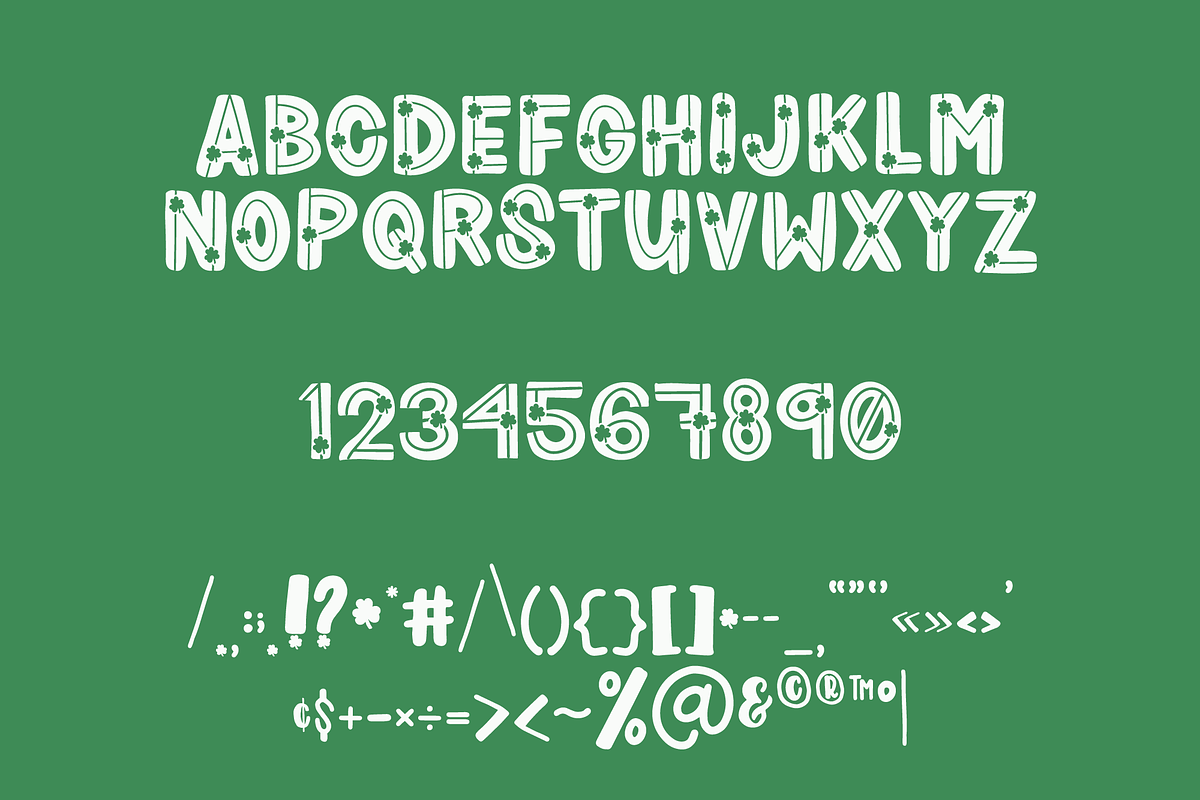Shamrocker - Font Family preview 3