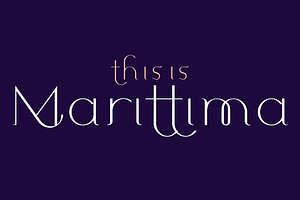 Marittima. Classical serif font