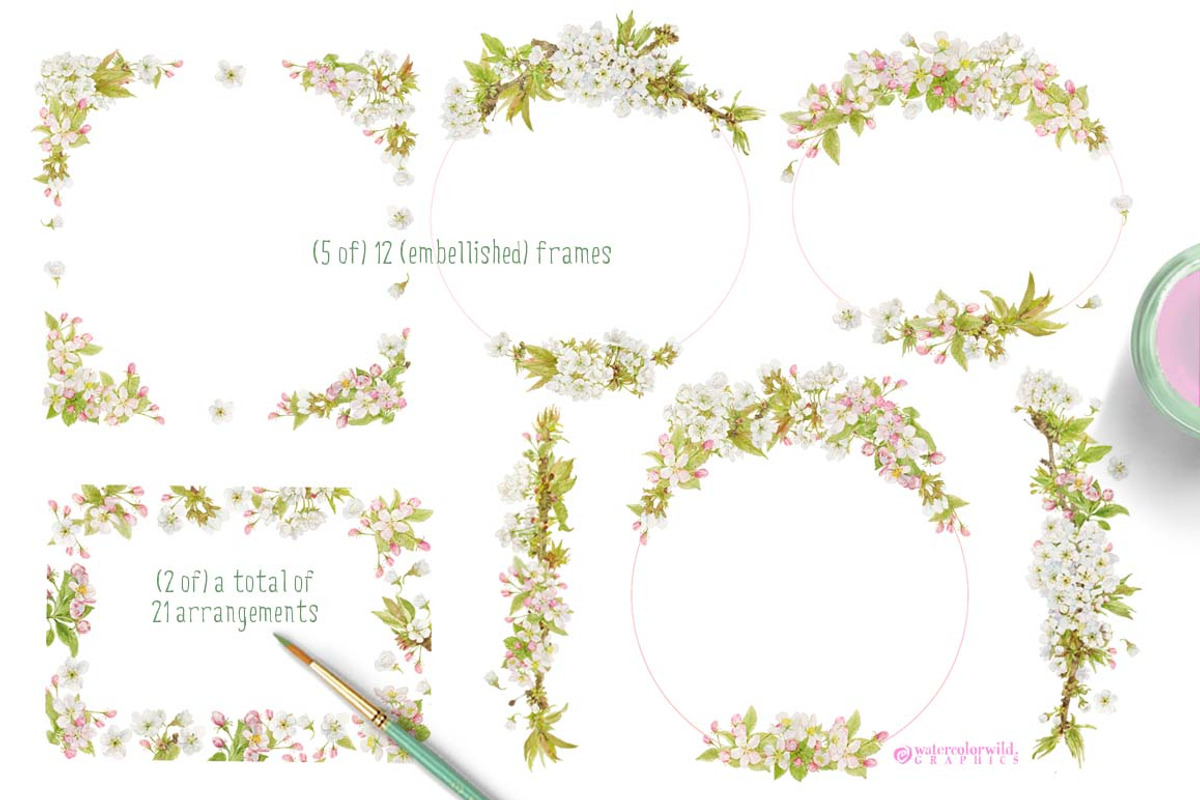 Blossom - Design Pack!, an Illustration by watercolorwild.graphics (Photo 5 of 9)