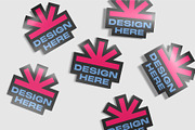 Custom Sticker Mockup, a Merchandise Mockup by baim_std (Thumbnail 1 of 2)