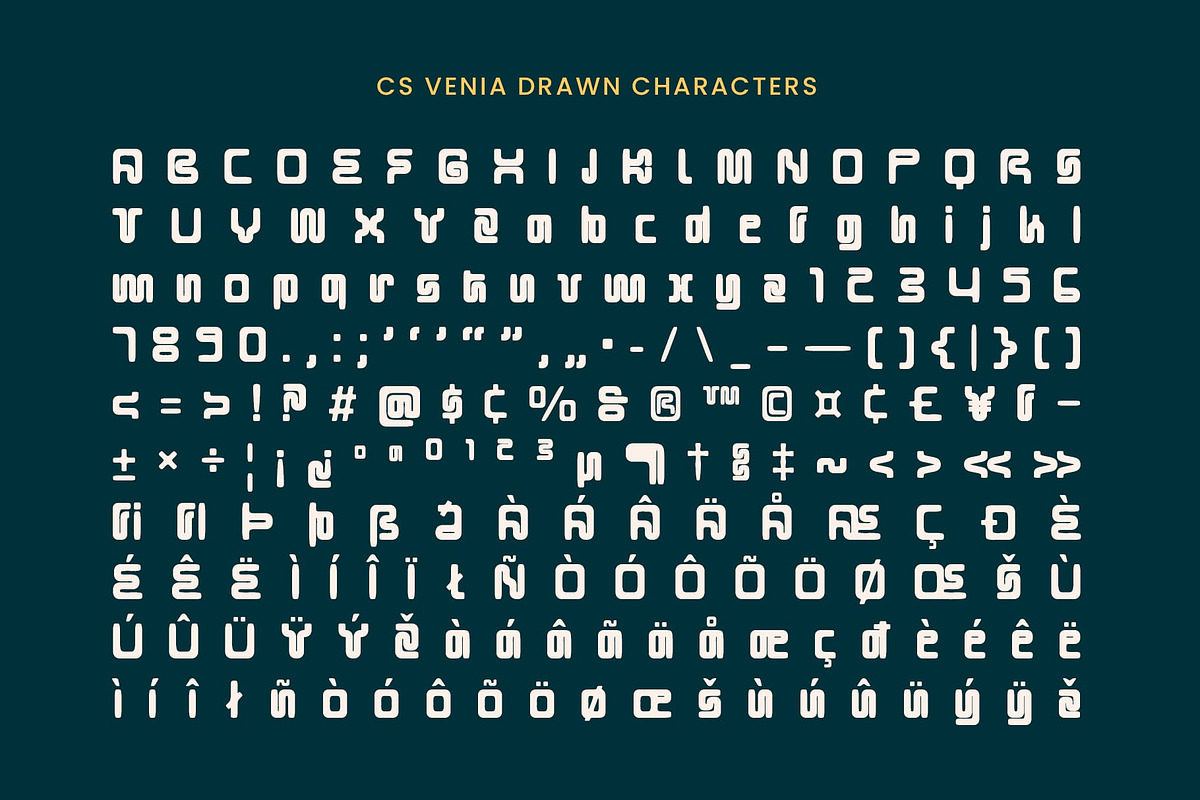 CS Venia Drawn, a Sans Serif Font by Craft Supply Co. (Photo 8 of 8)