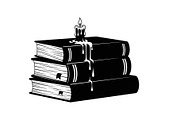 Vintage Book Stack Candle Bundle, an Illustration by jahid234 (Thumbnail 29 of 31)