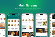 Food Delivery Mobile App Figma, an UI Kit Template by RiveupDigital (Thumbnail 8 of 9)