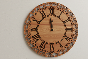 Wall Clock Laser Cut Design, an Object Graphic by Amazin_art