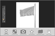 Flag On Silver Pole Mockup, a Product Mockup by Bruno's Shop (Thumbnail 2 of 3)