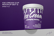Ice Cream Cup Mockup Set-2, a Cups & Container Mockup by Grid&Glow (Thumbnail 1 of 7)