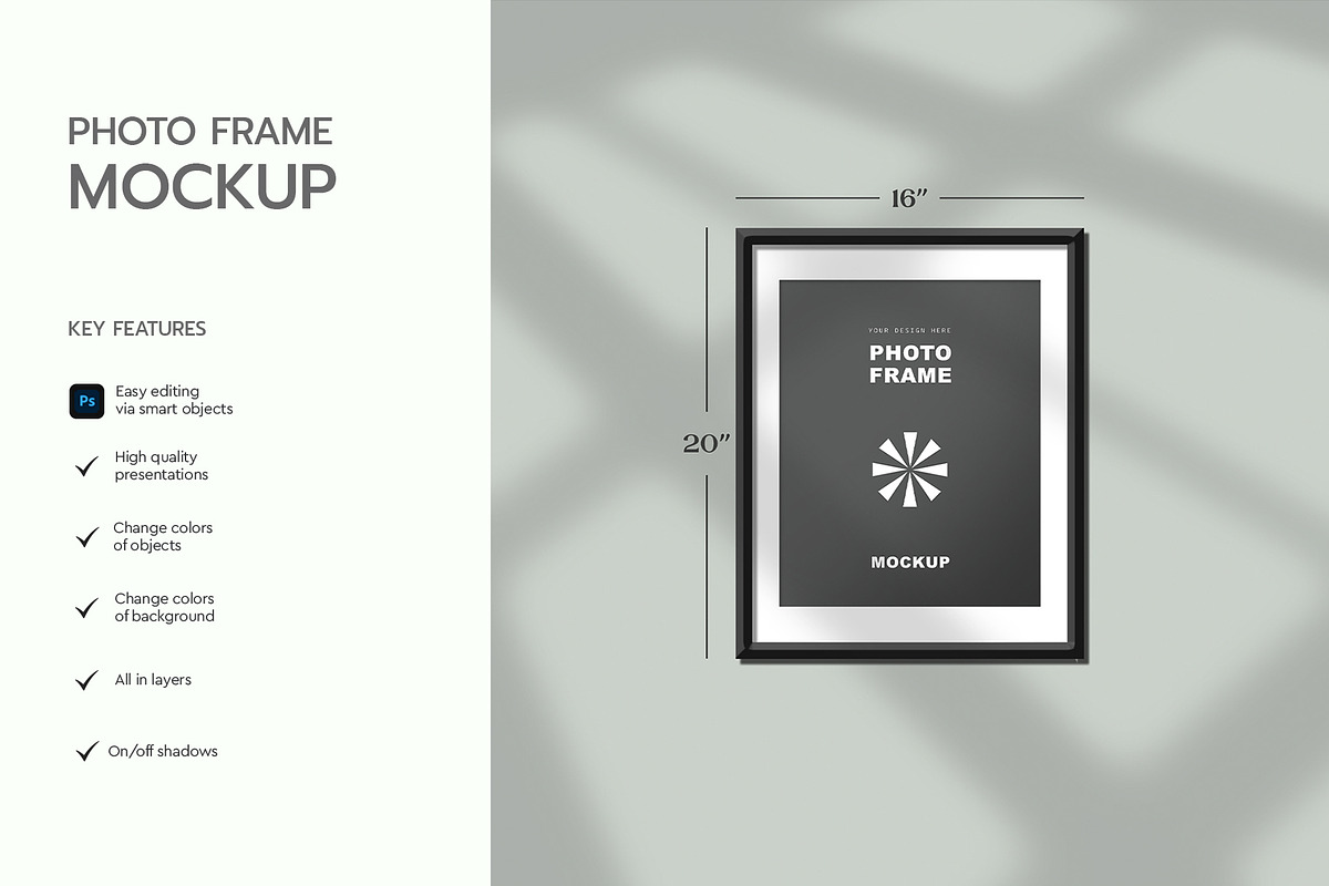 Mockup Frame Customizable, a Product Mockup by graphypix (Photo 4 of 4)
