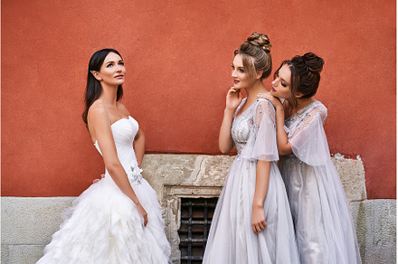 Beautiful bride and bridesmaids in, a Person Photo by Oleksandr Berezko