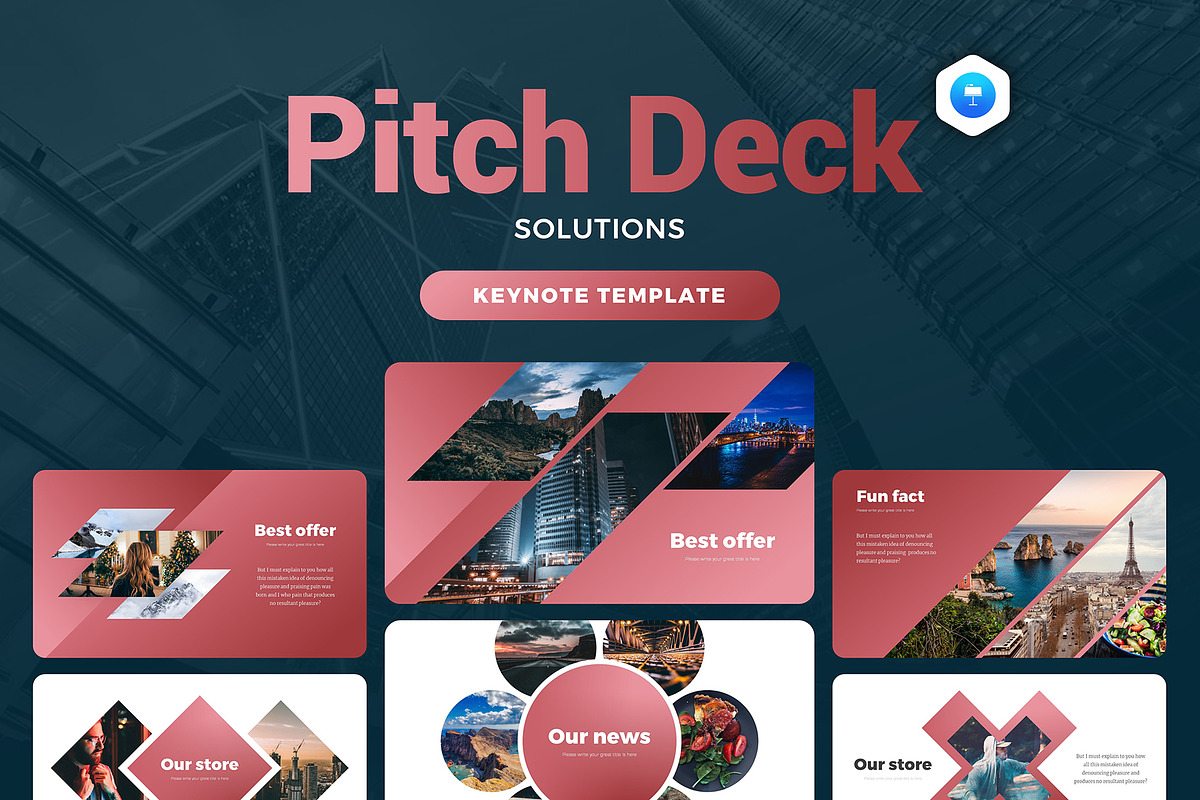 Pitch Deck Minimal Solutions, a Presentation Template by Evgeny Bagro (Photo 1 of 8)