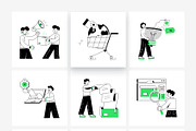Product Marketing Illustration Set, a Person Illustration by Vectors Market (Thumbnail 6 of 7)
