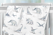 Dinosaurs Neutral Pattern, a Pattern Graphic by Lady Bruniere Design (Thumbnail 13 of 17)