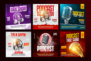 Podcast Talk Show Instagram Post