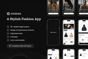 Coutura - Fashion App UI Kit, an UI Kit Template by restiyathena