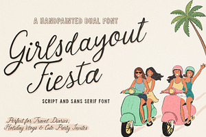 Girlsdayout Fiesta – Font Trio, a Handwritten Font by deadlock studio