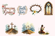 Christian Faith Clipart PNG Set, an Object Graphic by Printable Pretty Studio (Thumbnail 4 of 5)