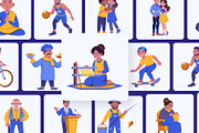Animated People Character Set, a Person Illustration by Brickclay (Thumbnail 4 of 5)