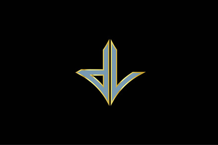 DV letter logo design.