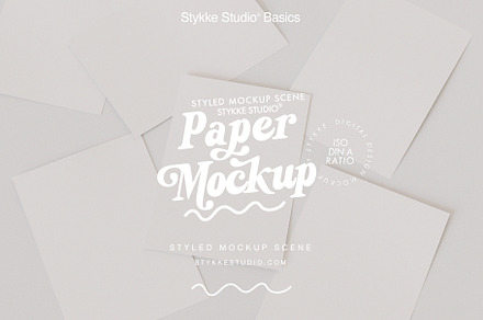 Paper Poster & Card Mockup | BASICS