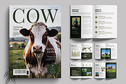 Veterinary Dairy Industry Magazine, a Magazine Template by MightyDesign (Thumbnail 1 of 6)