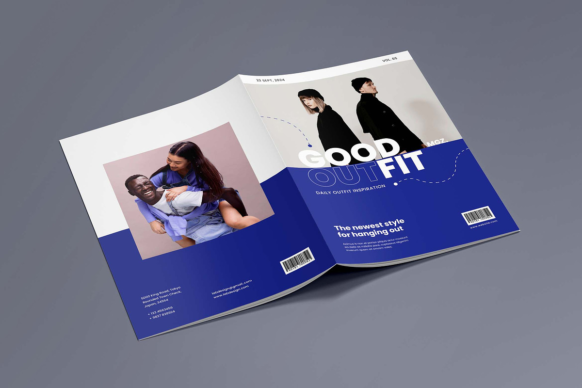 Good Outfit Magazine Template, a Print Template by UICreative (Photo 5 of 5)