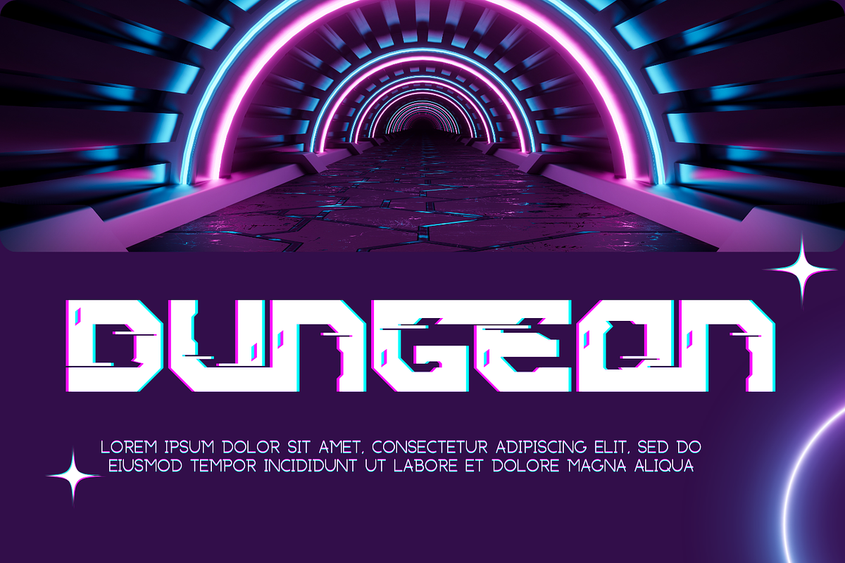 COASTAL SHORES - CYBERPUNK FONT, a Sans Serif Font by 177Studio (Photo 3 of 7)