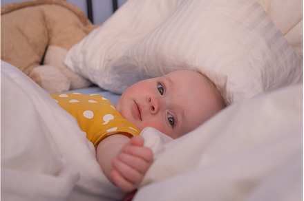 newborn baby boy in the bed, the, a Person Photo by Koldunova
