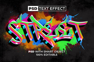 Graffiti Text Effect Colorful Style