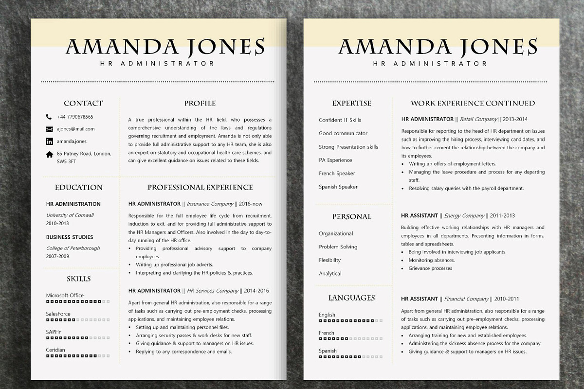 Resume Template | Amanda, a Resume Template by ResumeWorkshop (Photo 3 of 10)