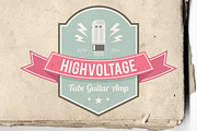 Vintage Amplifier Badges Set, a Branding & Logo Template by Bobboz Store (Thumbnail 2 of 4)
