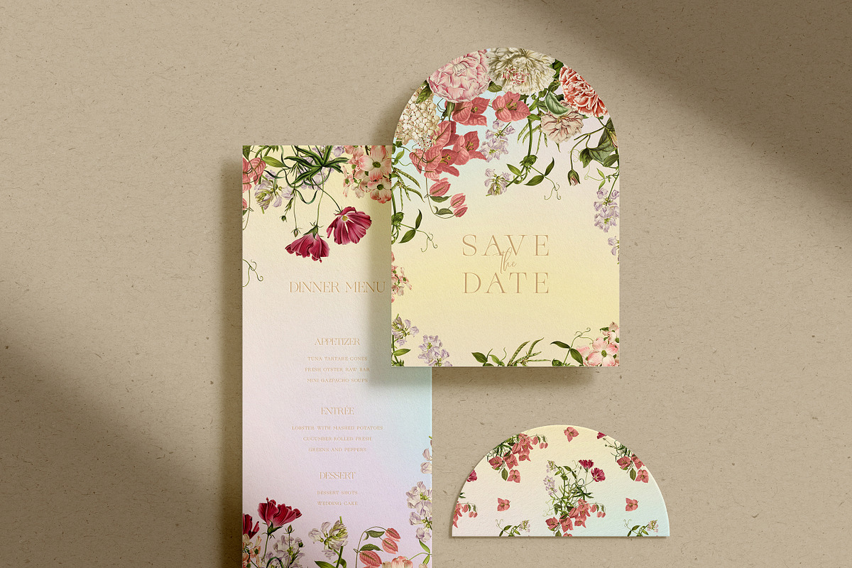 Vintage Floral Alphabet Flower Set, a Decorative Illustration by Veris Studio (Photo 6 of 15)