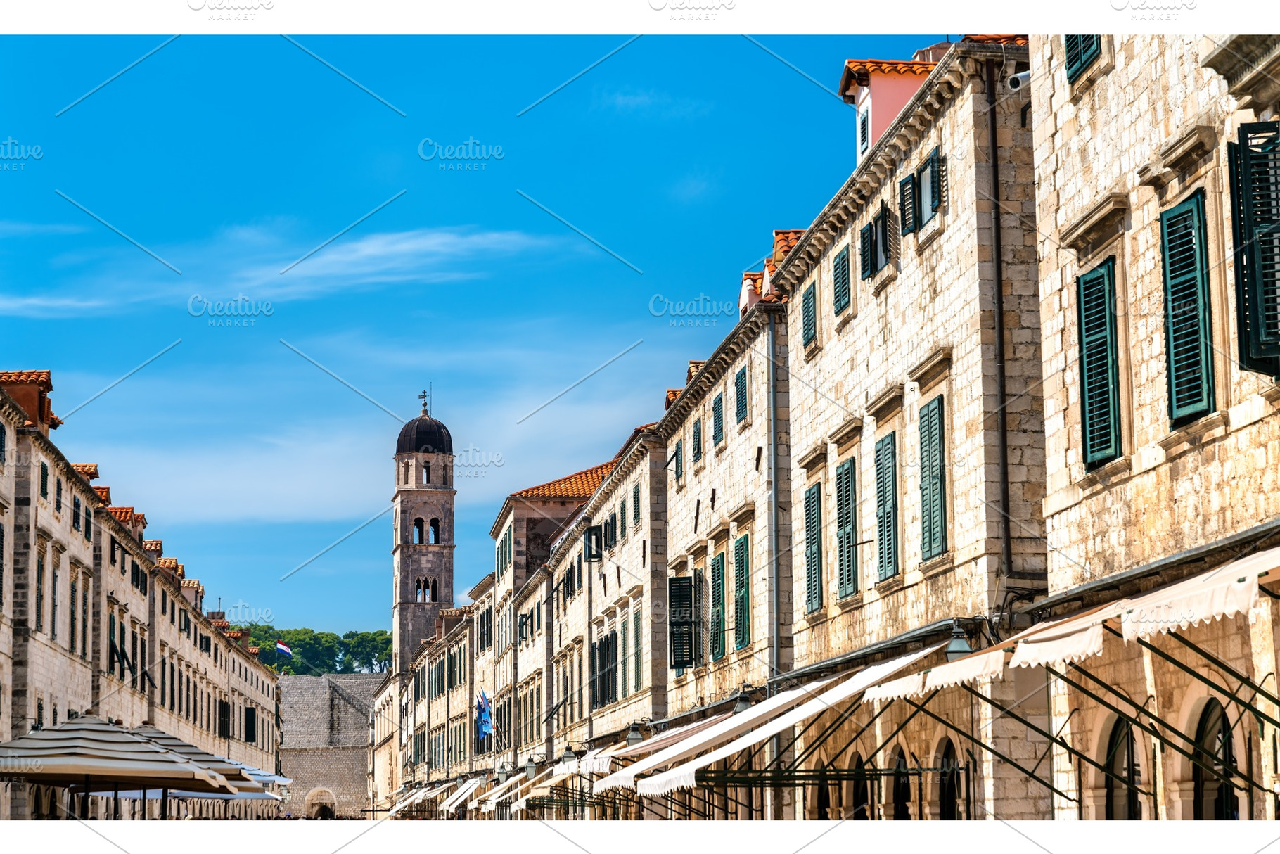 Buildings on Stradun, the main, an Architecture Photo by Leonid Andronov