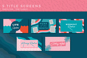 Youtube: Colorful Retro Branding Kit, a Social Media Template by Liseno Designs (Thumbnail 3 of 7)
