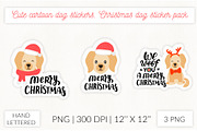 Cute dog stickers. Puppy Christmas, an Object Graphic by Let's Art (Thumbnail 5 of 24)