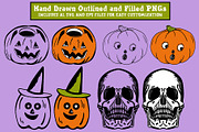 Vintage Halloween Clipart & Patterns, a Seasonal Illustration by Ashley Katrina (Thumbnail 10 of 15)