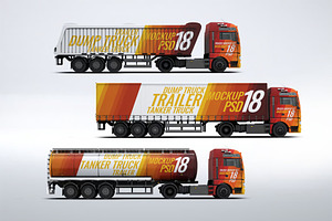 Trucks Mock-Up, a Product Mockup by DesignRushMarket