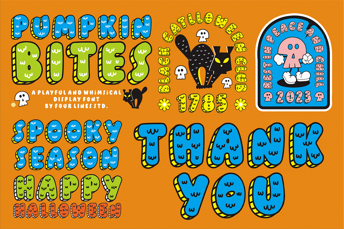 50% Pumpkin Bites - Playful Font, a Sans Serif Font by Four Lines Std. (Photo 10 of 10)